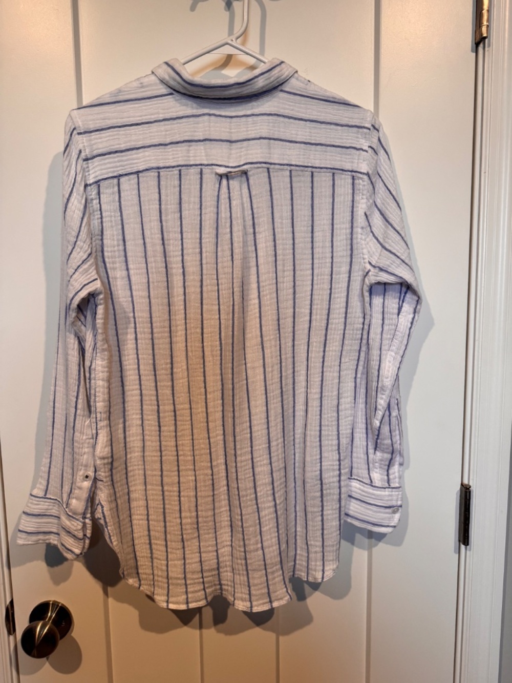 J. Crew Gauze/Cotton Button Down Striped Shirt - Picture 4 of 4